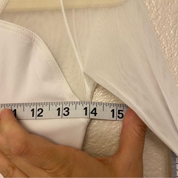 Weissman dance costume LOVE ME AGAIN 10156 Asymmetrical white SA-Small adult - Picture 9 of 11